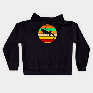 Vintage salamander Kids Hoodie